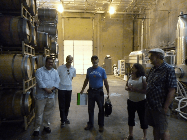 Jeff Morgan with Eli, Yoav, and the Gartenbergs