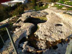 ancient wine press at Tzuba winery-small