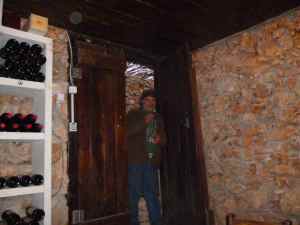 Yoram Cohen head wine maker of Tanya Winery in his tasting room-small