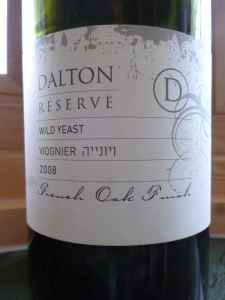 2008 Dalton Viognier, Wild Yeast, Reserve
