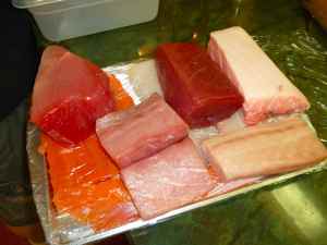 all eight fish courses