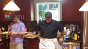 Mad scientist in thought and host