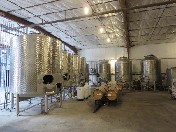 Covenant Winery tanks in Berkeley