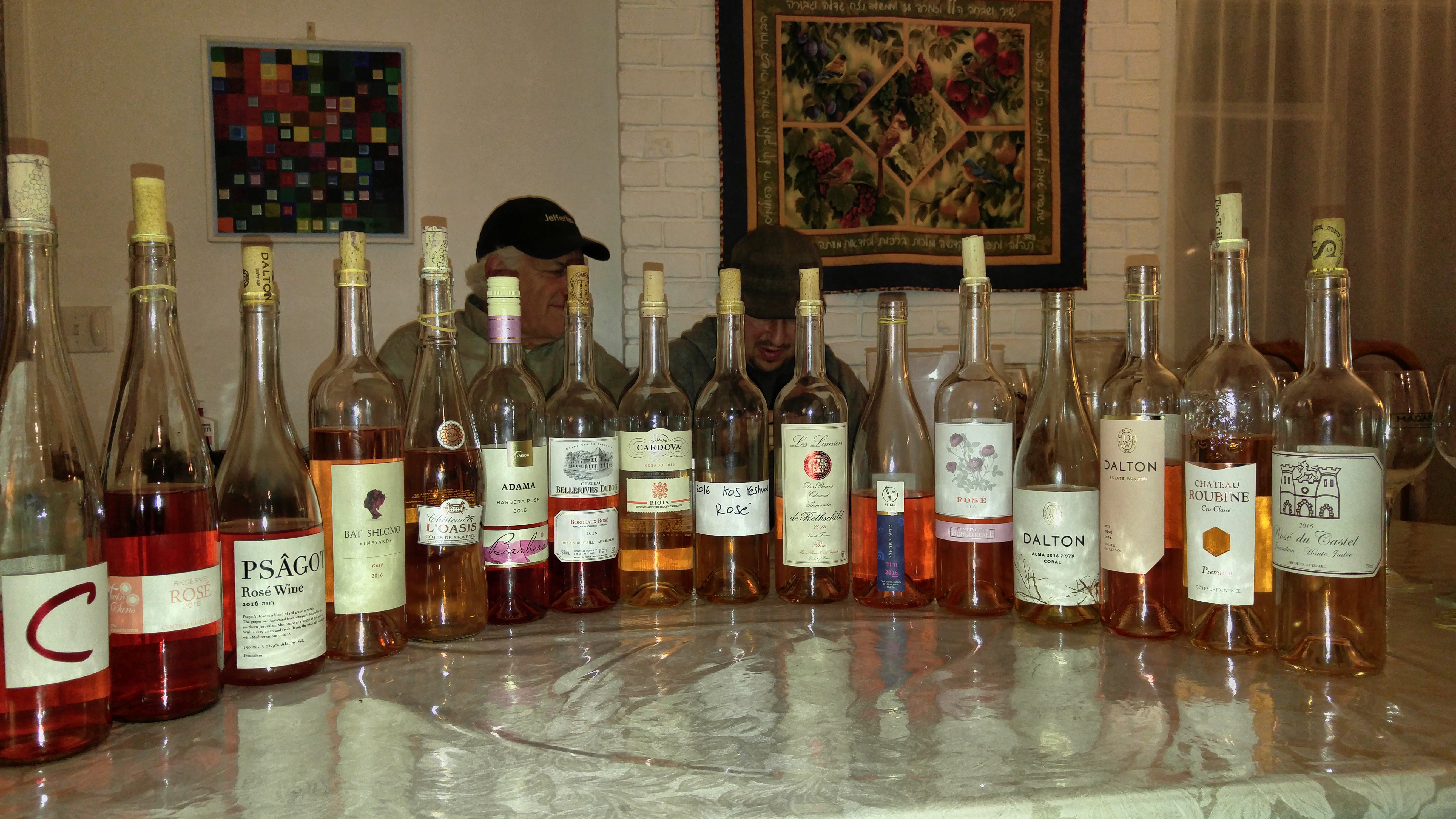 2016 Covenant Red C Rose, Twin Suns, Psagot Rose, Bat Shlomo, Chateau L'oasis, Tabor Adama, Chateau Dubois, Ramon Cardova Rose, Kos Yeshuos, Chateau Laurier Rothschild, Vitkin, Borgo Rea